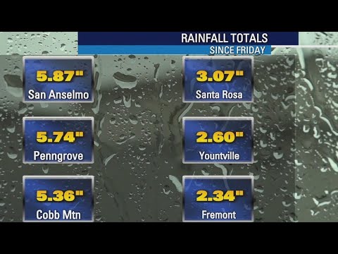 San Francisco Bay Area rainfall totals rise as storm moves through 2 san francisco bay area rainfall