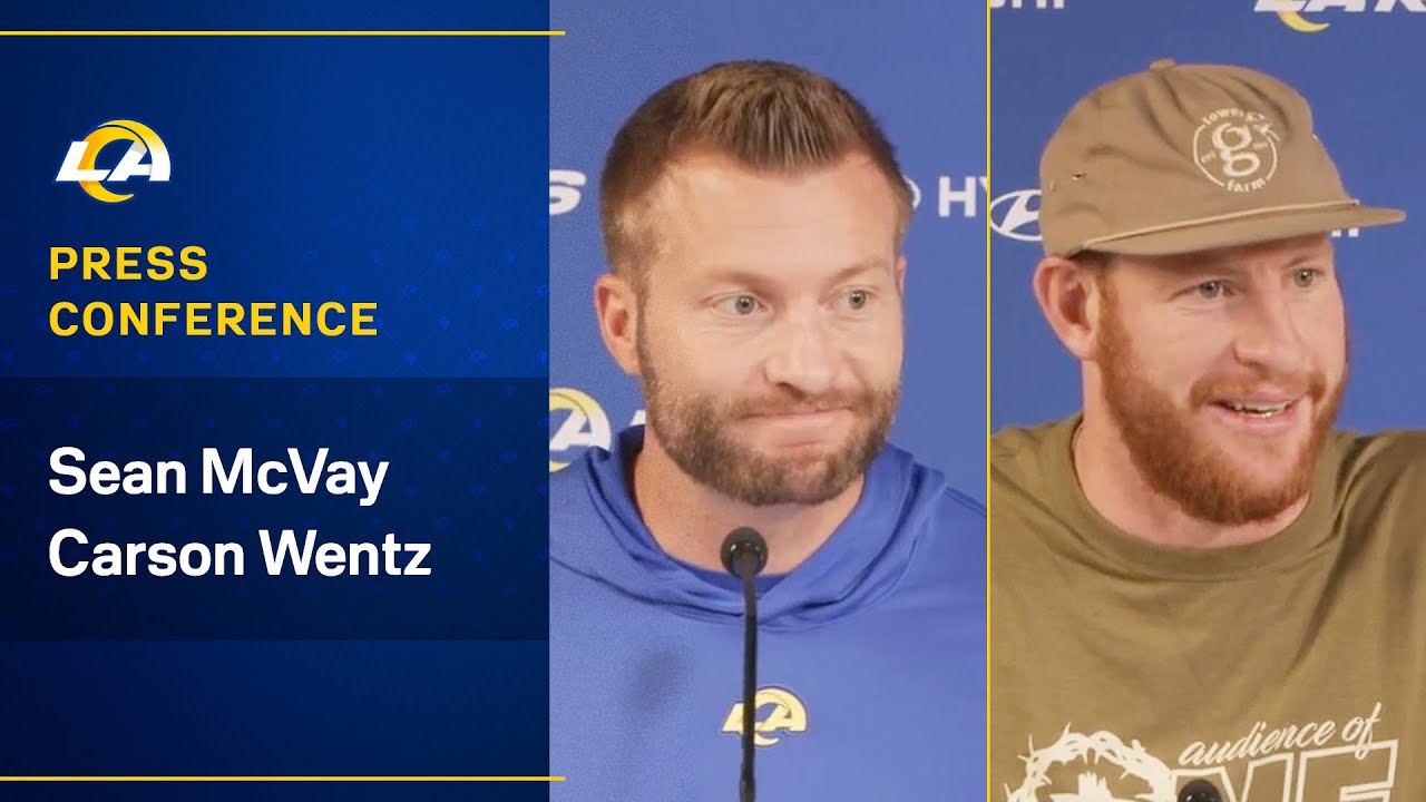 Sean Mcvay & Carson Wentz Address The Media Ahead Of Sunday’s Game Against The 49ers