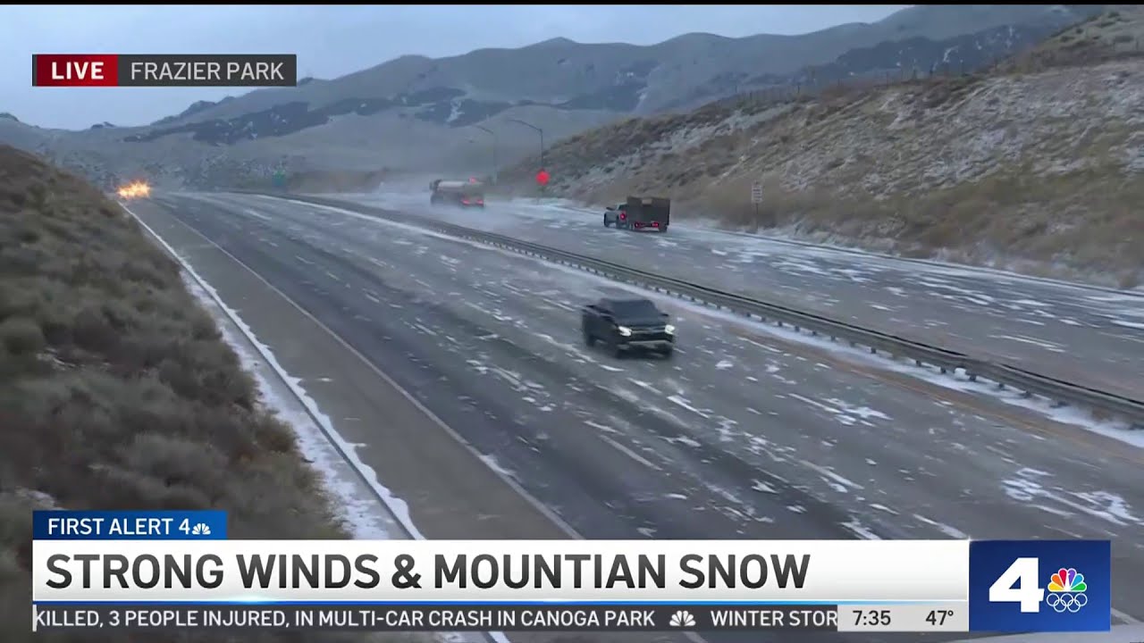 Strong Winds And Mountain Snow