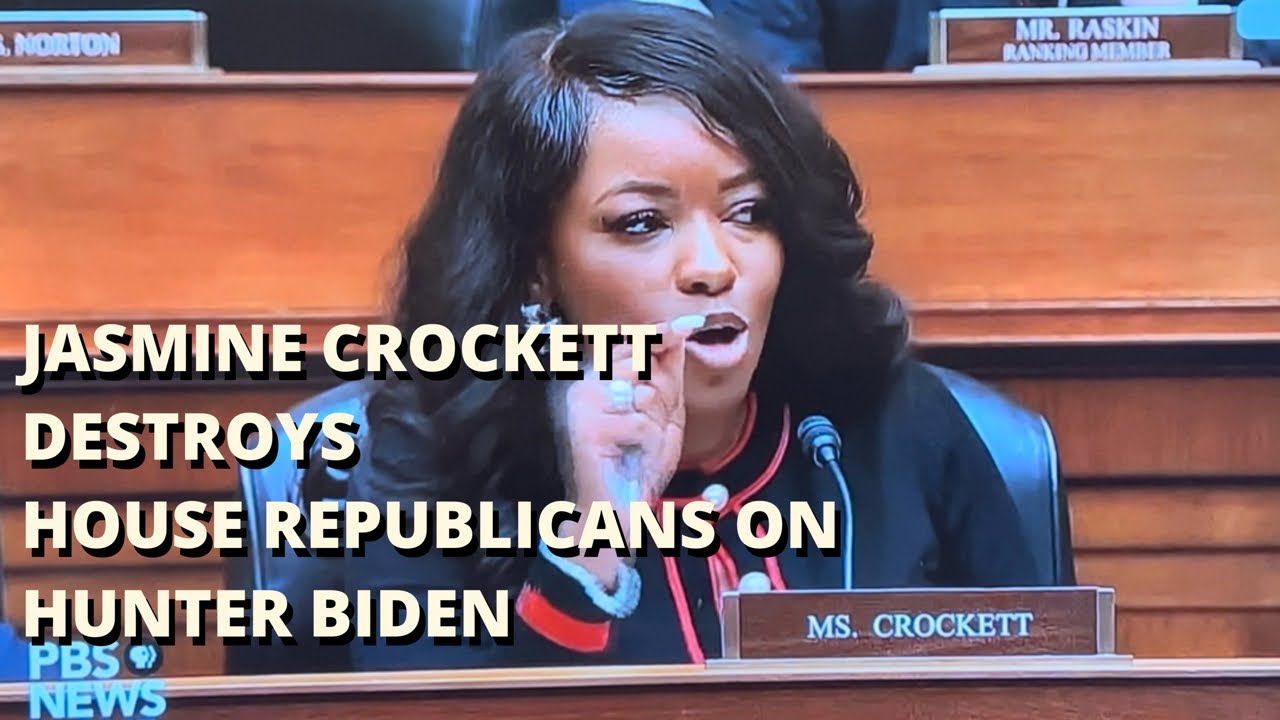 Texas Dem Jasmine Crockett Crushes House Republicans As Mtg Leaves Hunter Biden Hearing