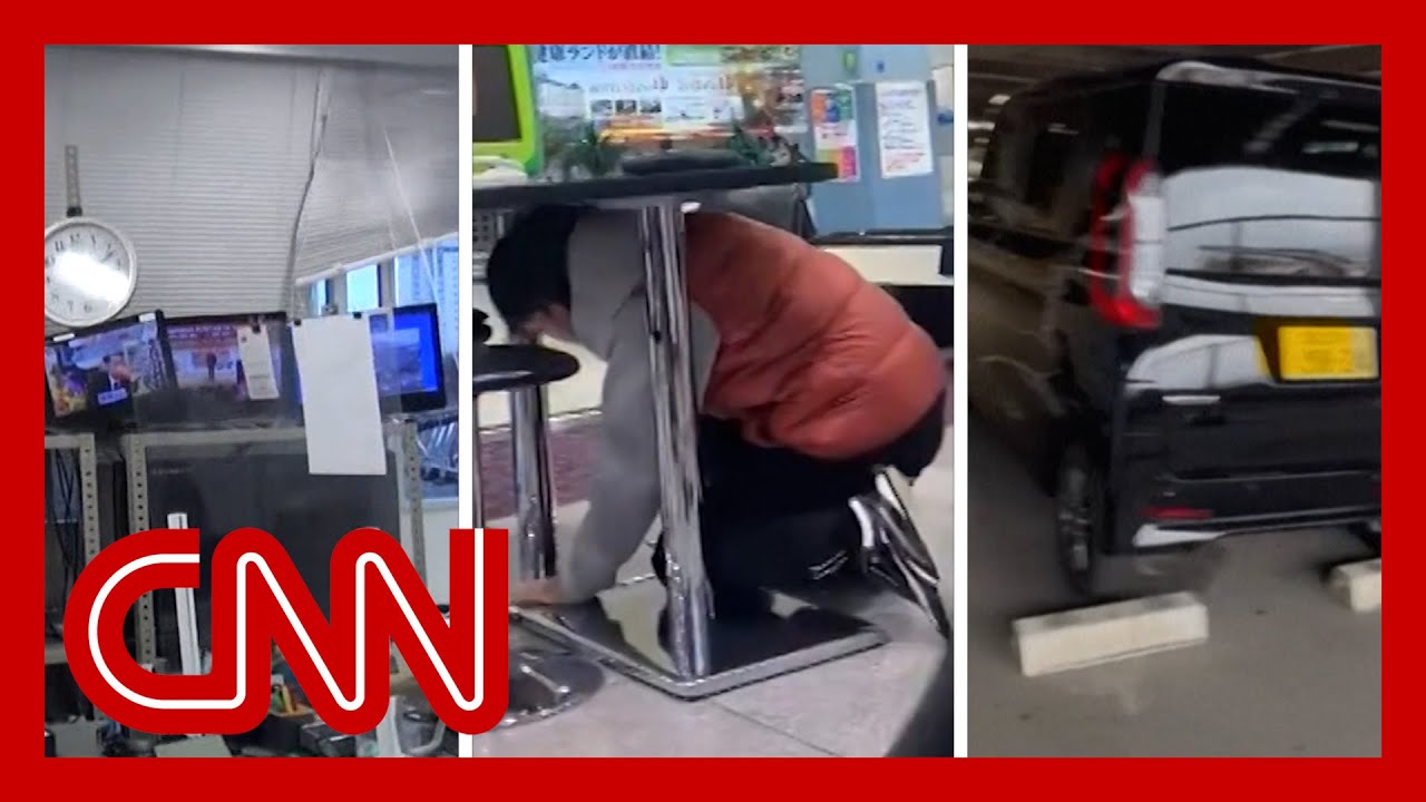 Videos Capture Violent Shaking During Huge Earthquake In Japan