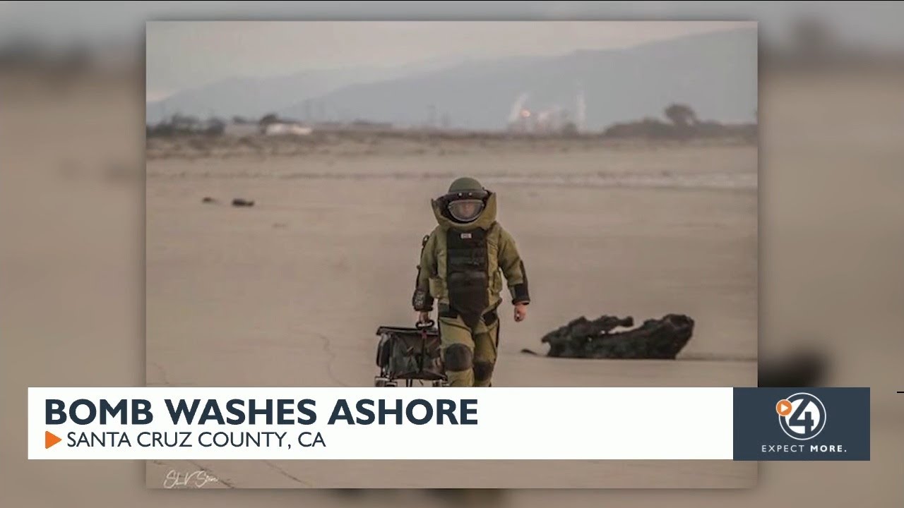 Wwii Era Bomb Washes Ashore In Santa Cruz County