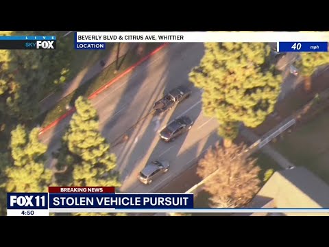 POLICE CAR CHASE - LOS ANGELES LIVE! 1 police car chase los angeles liv