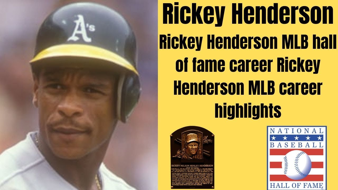 Rickey Henderson MLB hall of fame career | Rickey Henderson MLB career highlights 2 rickey henderson mlb hall of fam