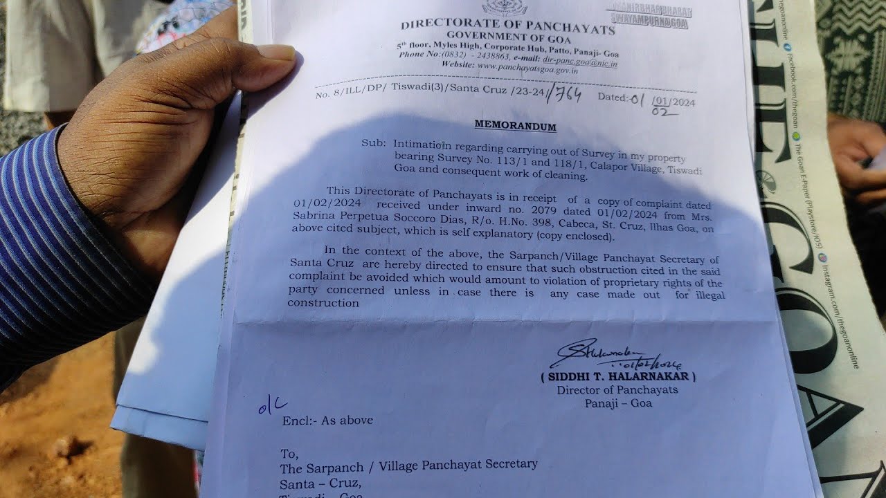 the land owner panchcleared the