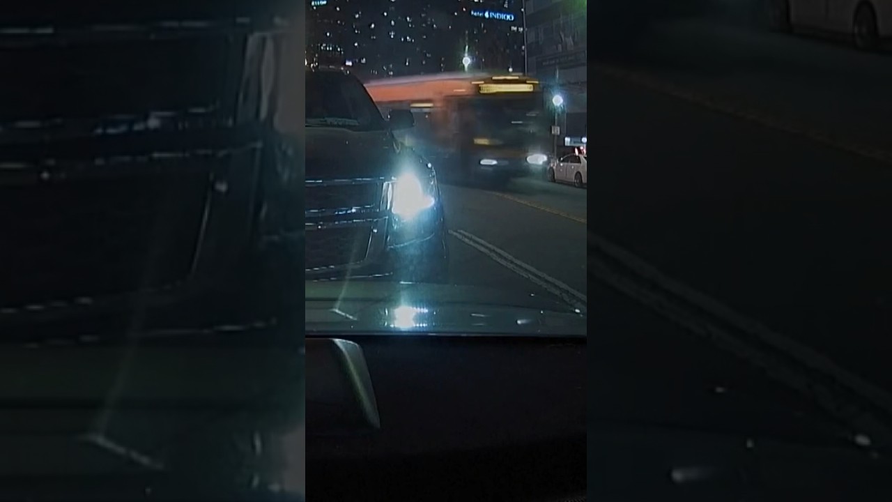 a hijacked city bus crashes in d