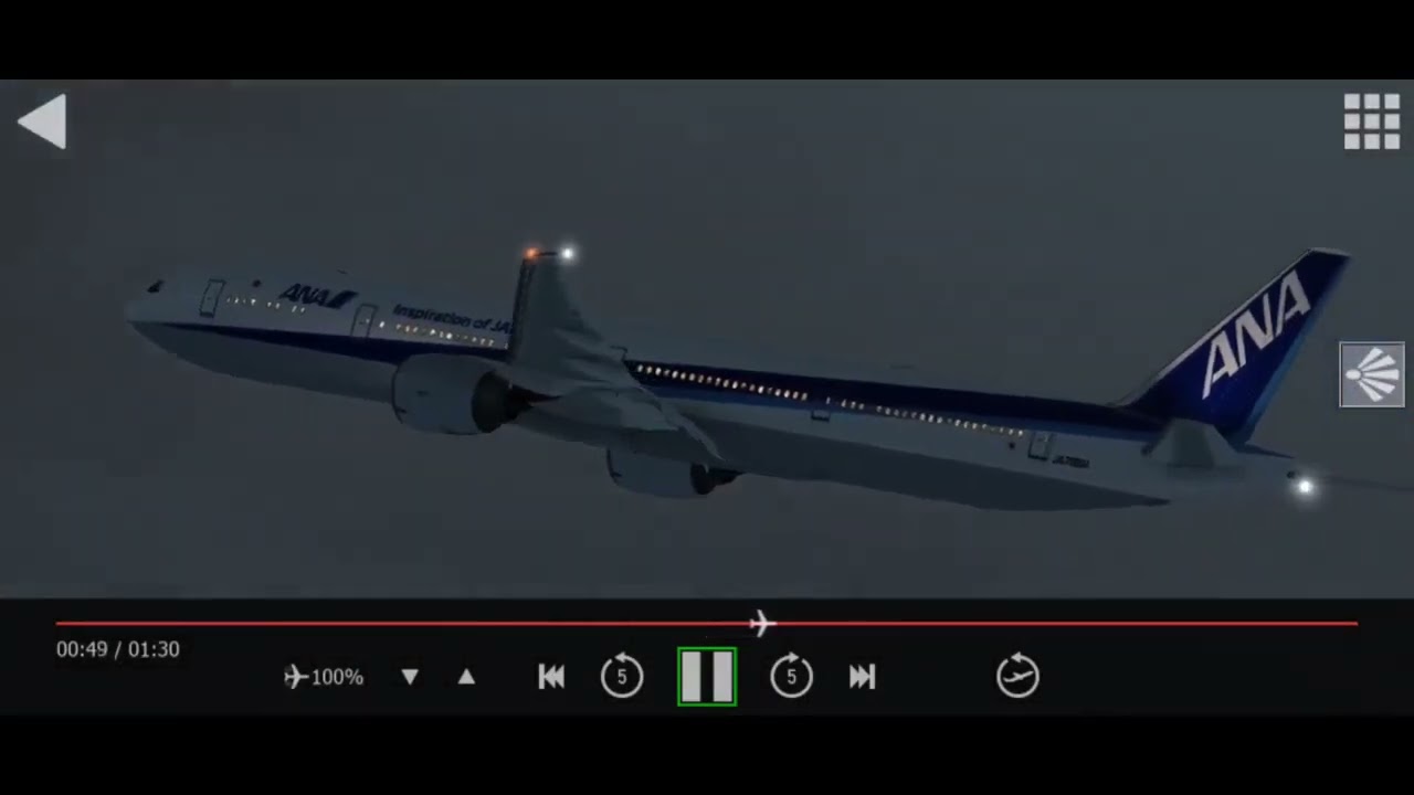 ANA Boeing 777-300er (B77w) Takeoff From San Francisco Airport (KSFO) 2 ana boeing 777 300er b77w takeof