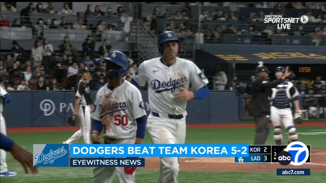 dodgers beat south koreas nation