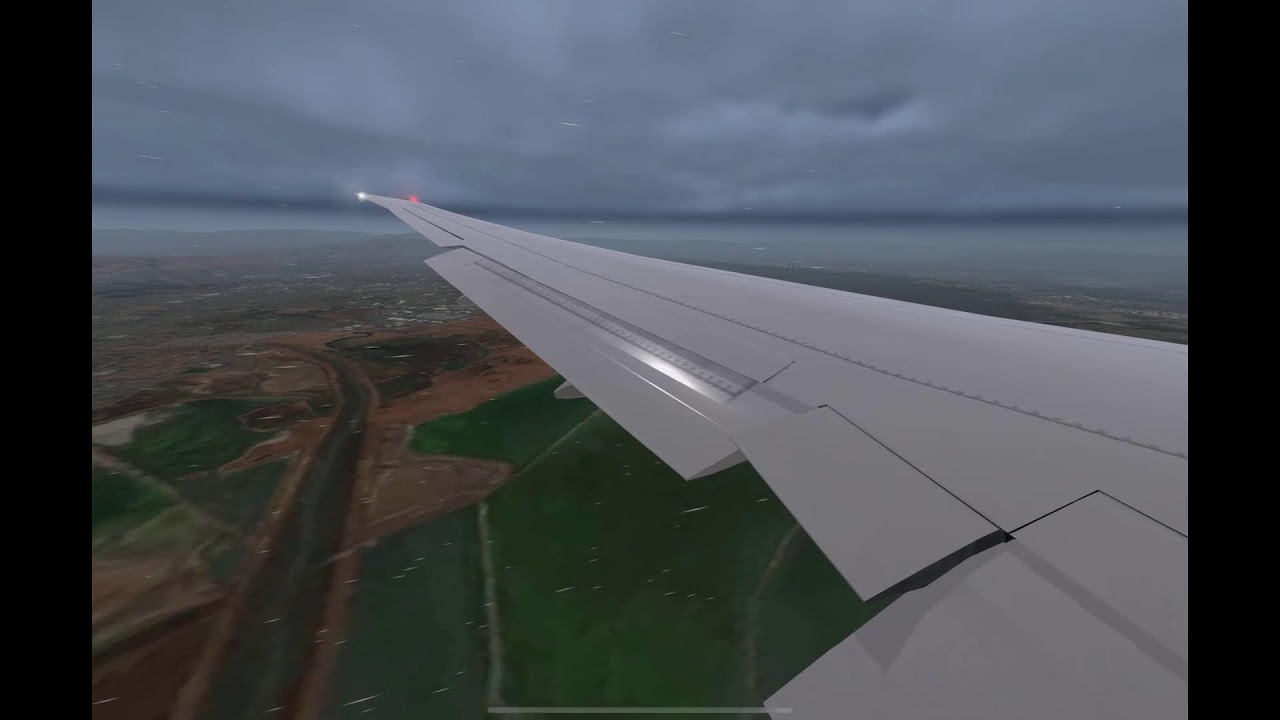 jal b777 300er beautiful approac