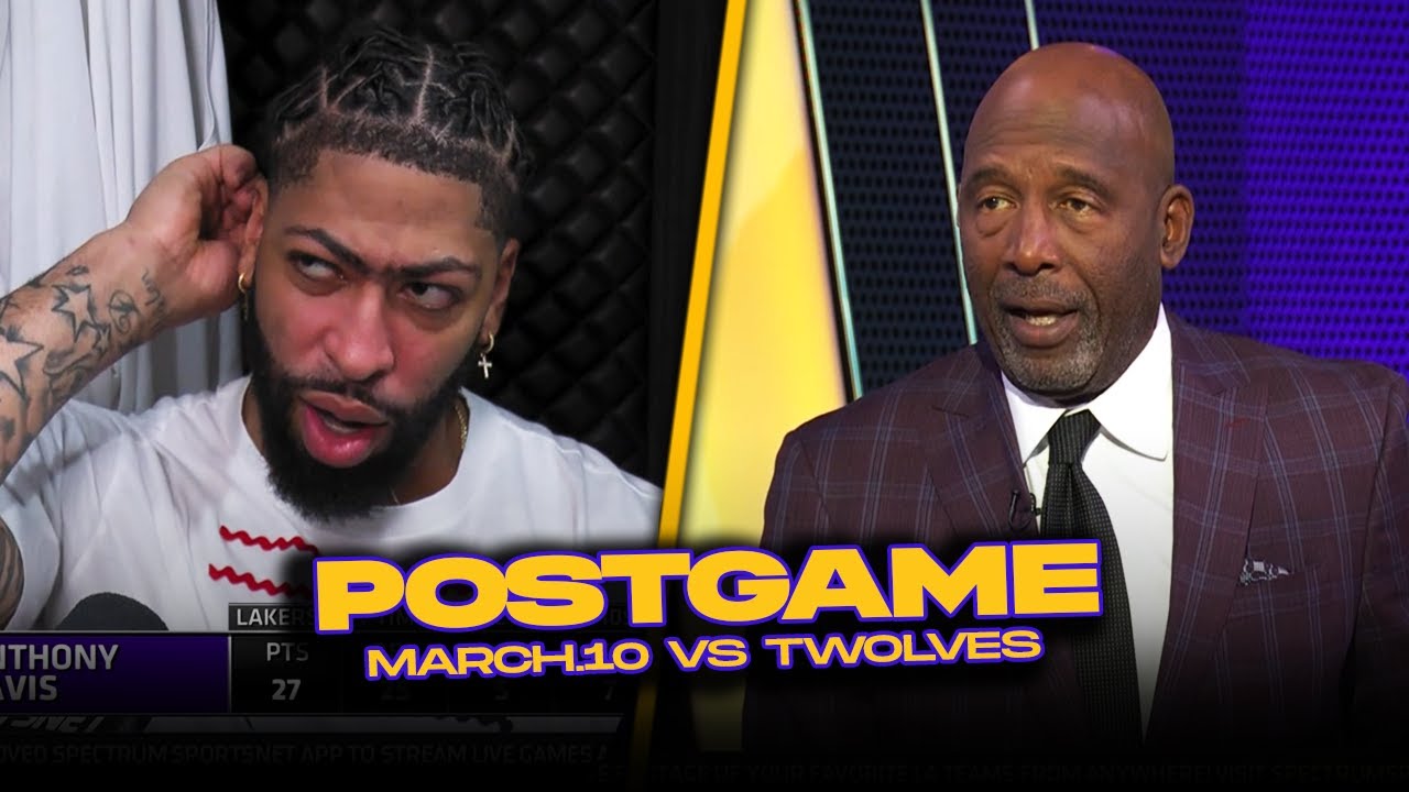 lakers timberwolves postgame j w