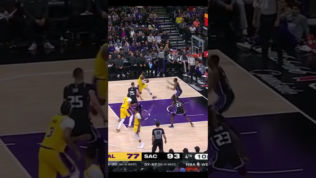 LeBron James Insane dunks Los Angeles Lakers vs Sacramento Kings #lakers #lebronjames #nba #shorts 1 lebron james insane dunks los an