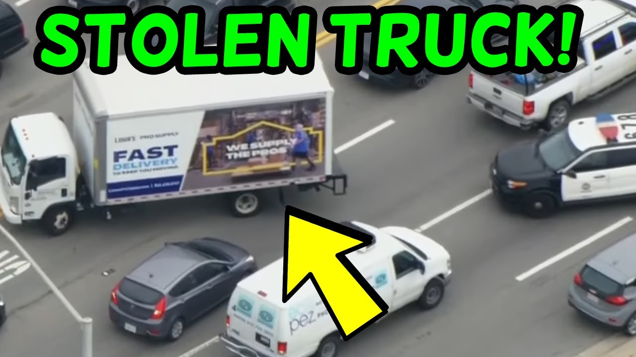 Live Police Chase! STOLEN TRUCK #losangeles #policechase #pursuit 2 live police chase stolen truck l