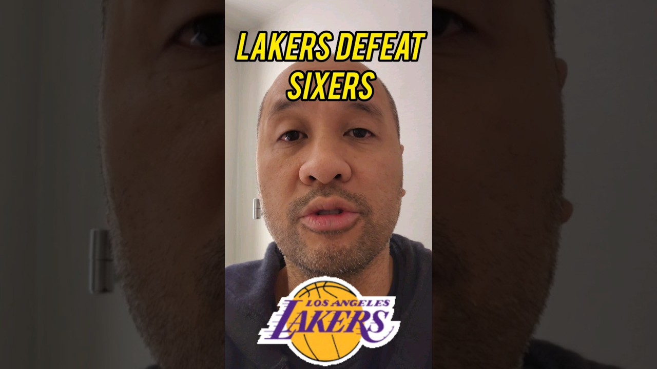los angeles lakers defeat 76ers