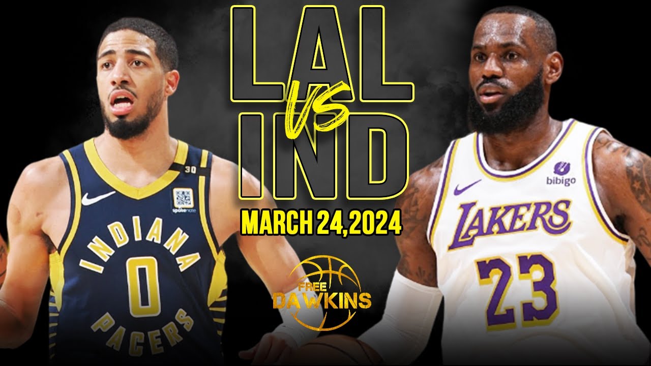 Los Angeles Lakers vs Indiana Pacers Full Game Highlights | March 24, 2024 | FreeDawkins 2 los angeles lakers vs indiana pa