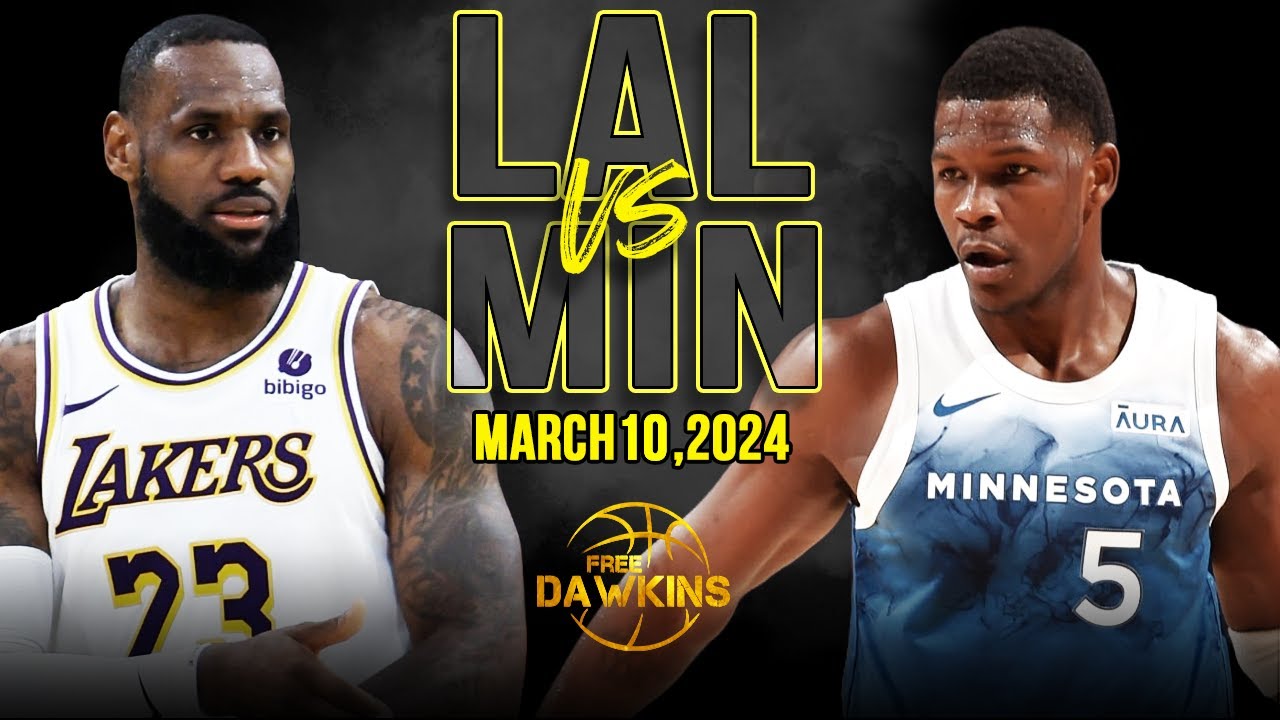 Los Angeles Lakers vs Minnesota Timberwolves Full Game Highlights | March 10, 2024 | FreeDawkins 2 los angeles lakers vs minnesota