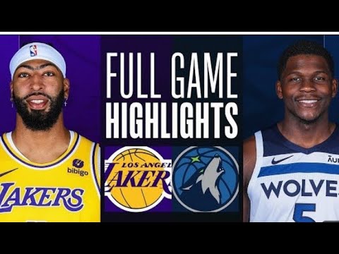 los angeles lakers vs timber wol