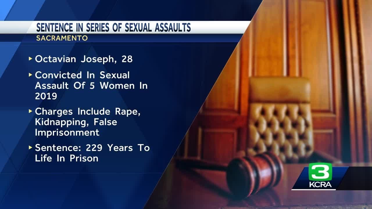 man sentenced for series of