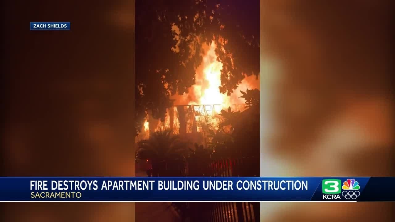 Massive fire guts through Sacramento multi-story affordable housing project 2 massive fire guts through sacram