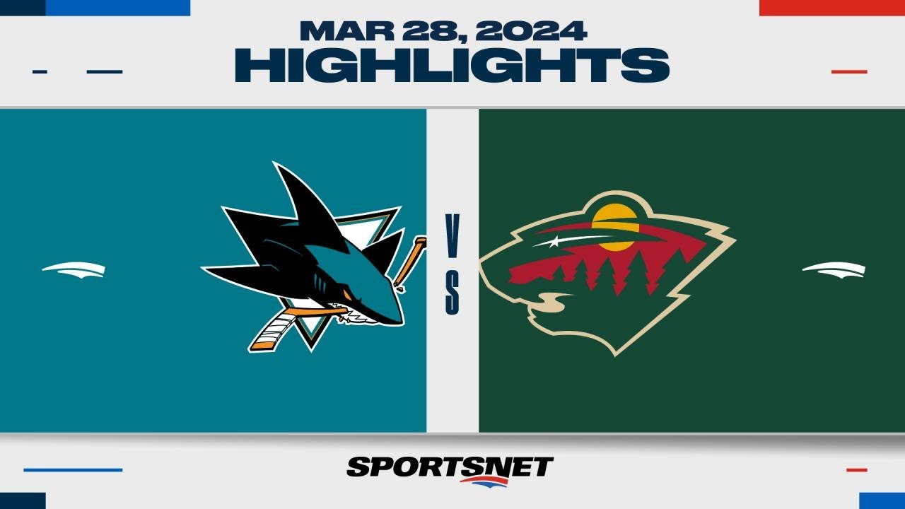 nhl highlights sharks vs wild ma