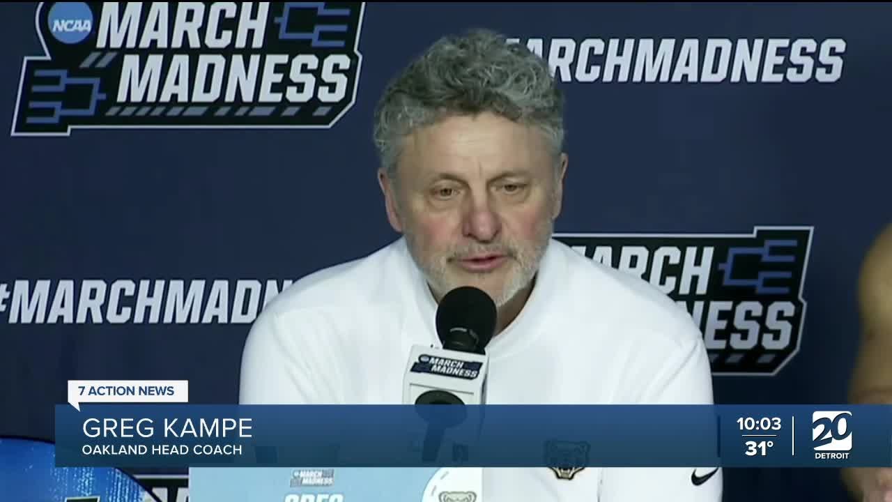 Oakland upsets Kentucky to advance in NCAA Tournament; Kampe reacts to the historic win 1 oakland upsets kentucky to advan