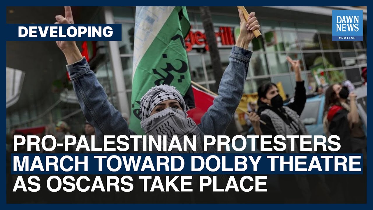 oscar pro palestinian protesters