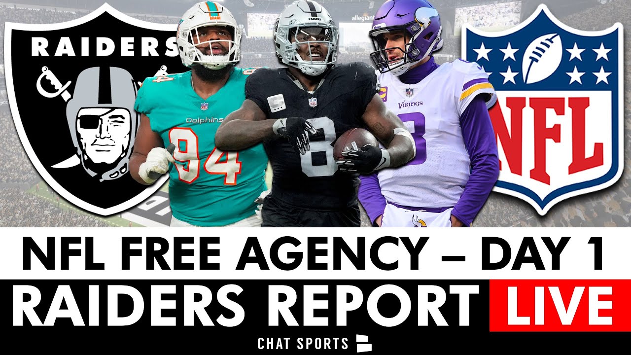 Raiders Free Agency LIVE Christian Wilkins & Gardner Minshew Signing