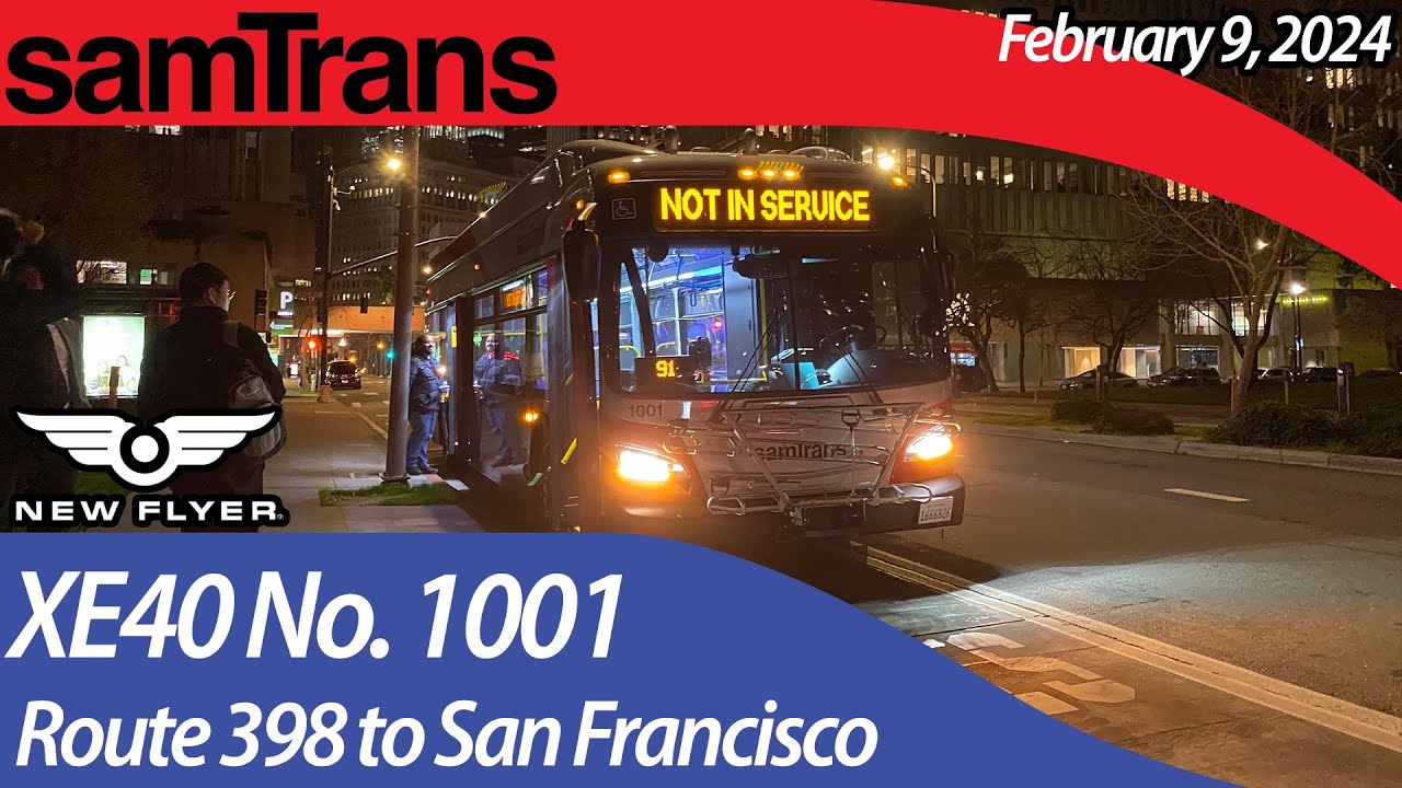 samtrans route 398 northbound fu