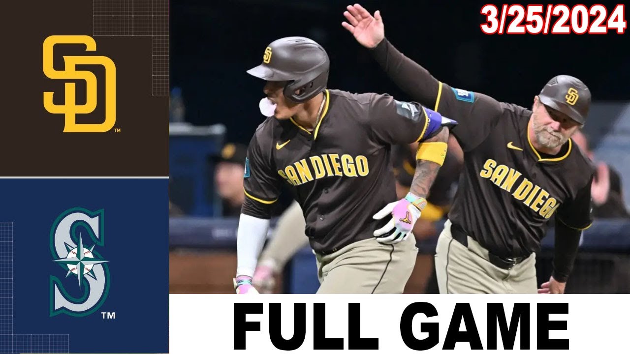 San Diego Padres vs Seattle Mariners Full game Highlights (3/25/24) | MLB Highlights 1 san diego padres vs seattle mari 6