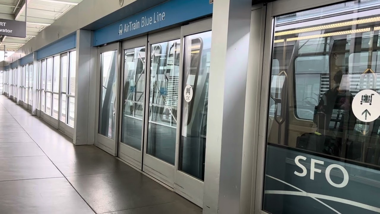 sfo airtrain 3 car bombardier in