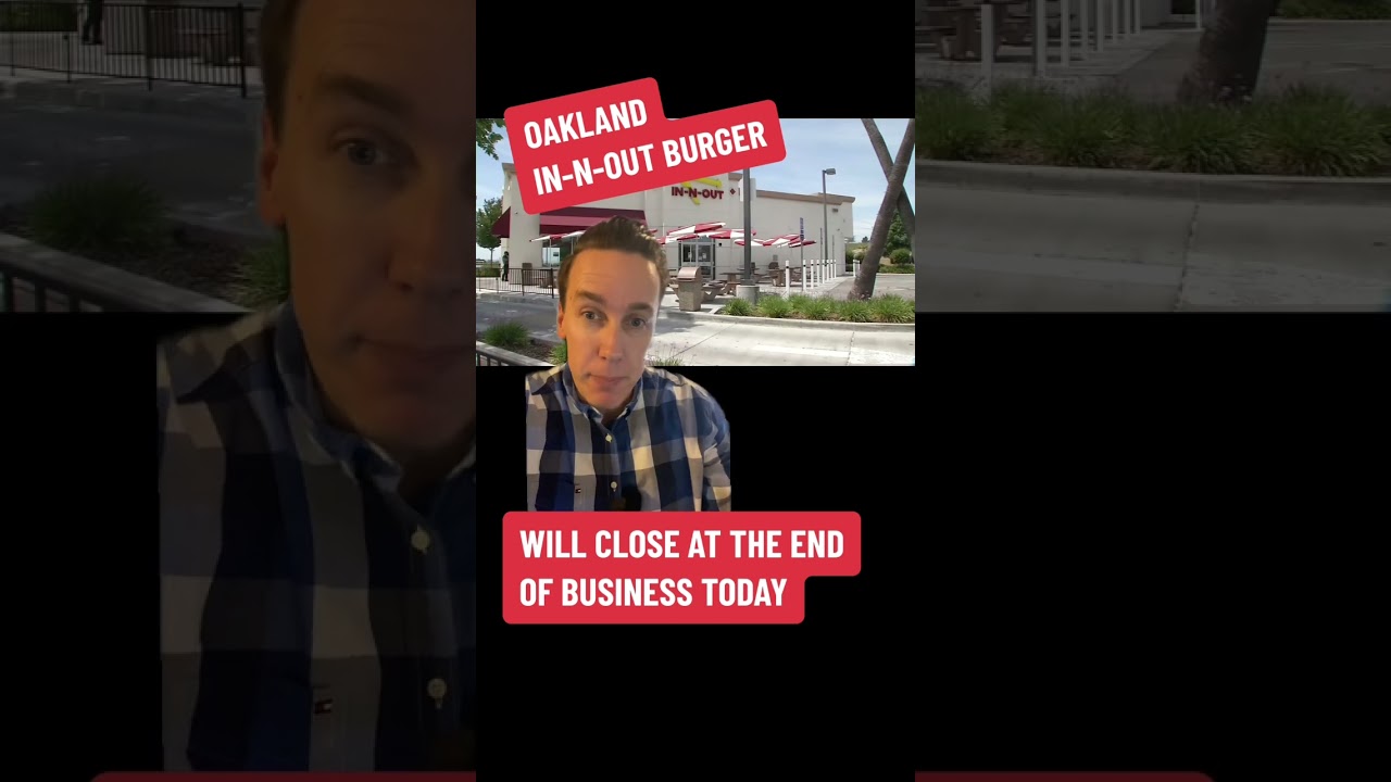 The In-N-Out Burger in Oakland will close for good at the end of business today. #News #California 2 the in n out burger in oakland w