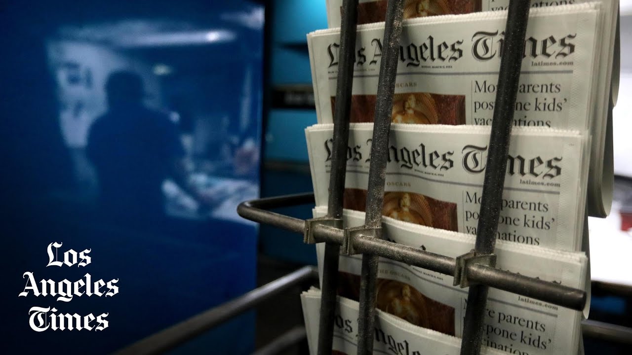 the last l a times print run at
