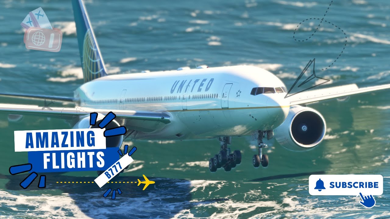 Very CROSSWIND BIG Airplane Landing!! Boeing 777 United Airlines Landing at San Francisco Airport 2 very crosswind big airplane land