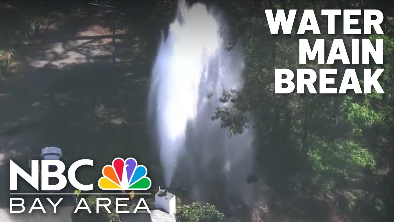 watch broken water main sends wa