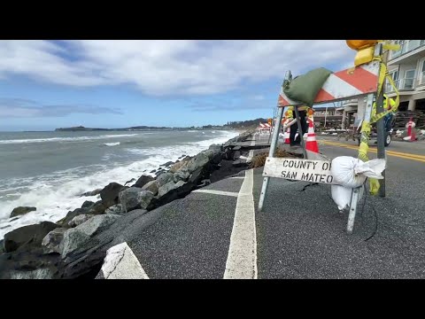 Winter storms exacerbate road erosion Coastside 2 winter storms exacerbate road er
