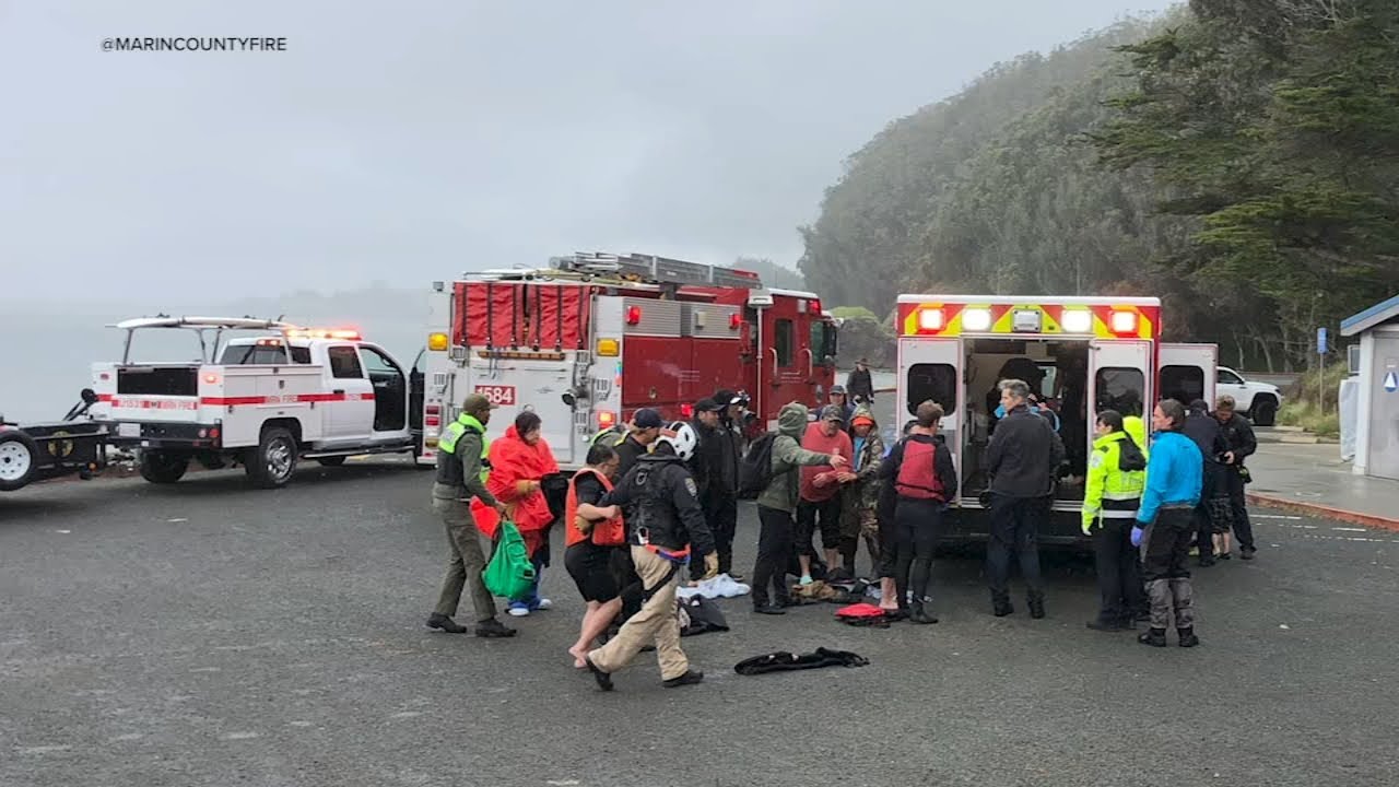 7 including child rescued after