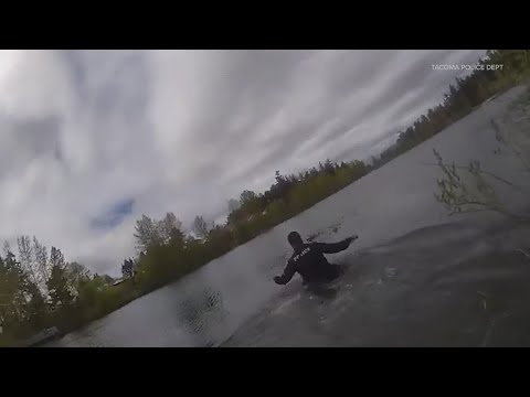 Body camera footage shows Tacoma police rescue teen girl from drowning 2 body camera footage shows tacoma