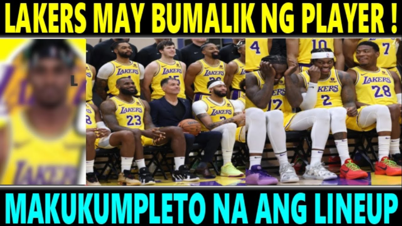 BREAKING NEWS: Lakers MAY BUMALIK ng PLAYER! MAKUKUMPLETO NA ang LINEUP ngayong season 1 breaking news lakers may bumalik
