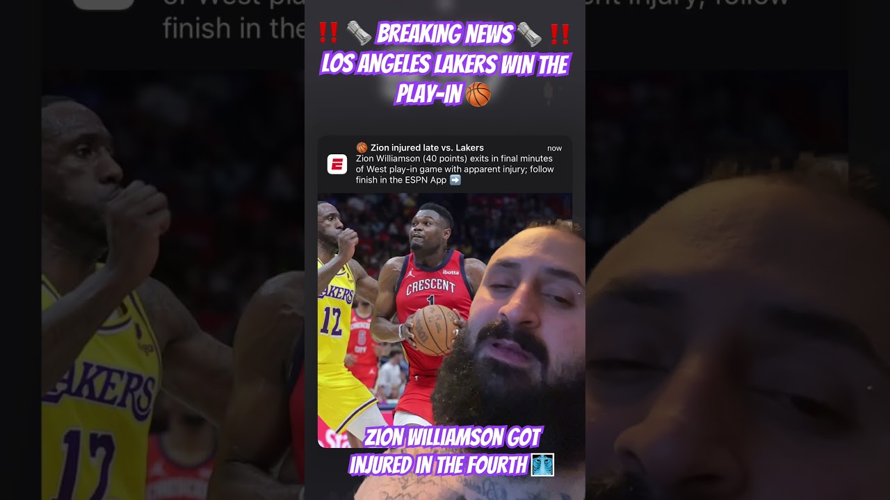 Breaking News Los Angeles Lakers Wins the Play-in 🏀 🗞️ 👀 #shorts #nba #losangeleslakers #playoffs 2 breaking news los angeles lakers 1