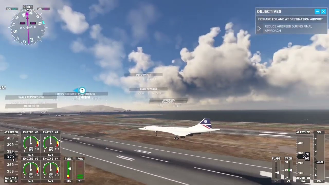 British Airways Concorde Butter Landing At San Francisco International 