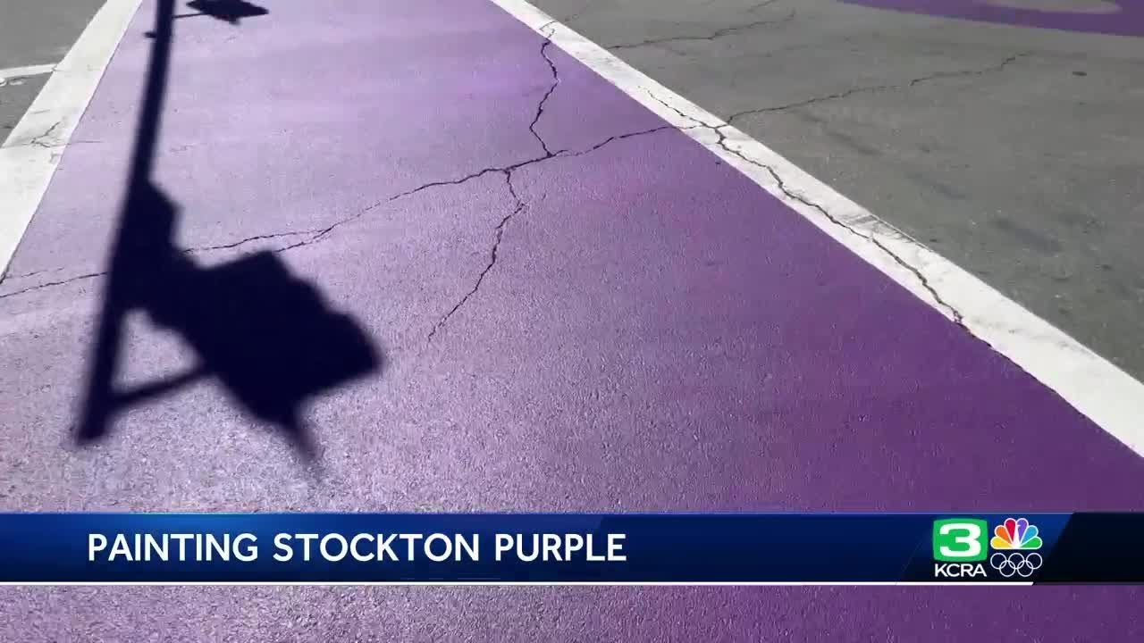 city paints the town purple in s