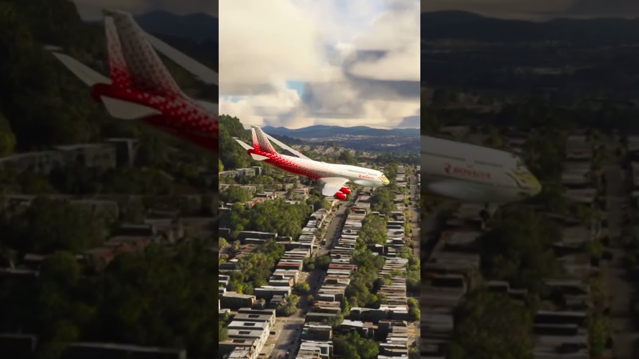 CRASH LANDING Rossiya Tigrolet Boeing 747 Landing at San Francisco Airport #shorts 1 crash landing rossiya tigrolet b