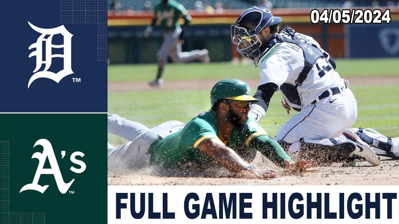 detroit tigers vs oakland athlet 4