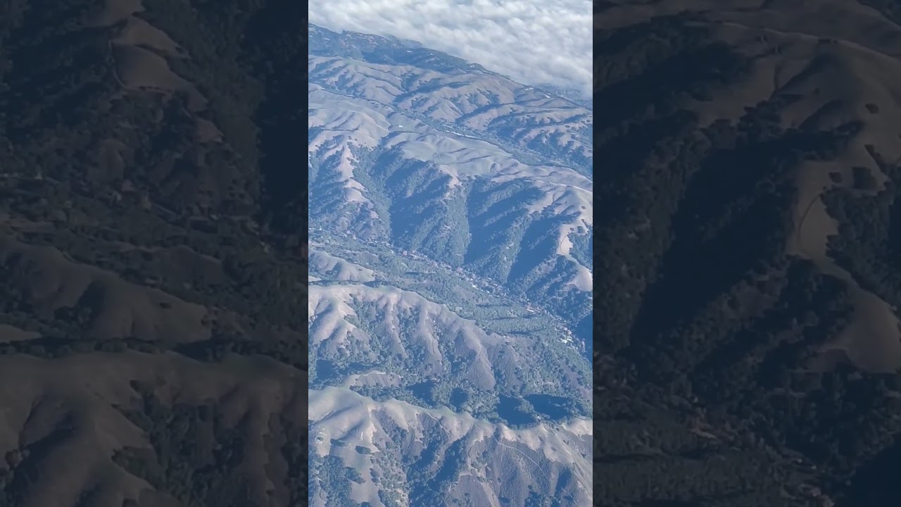 flying over northern california