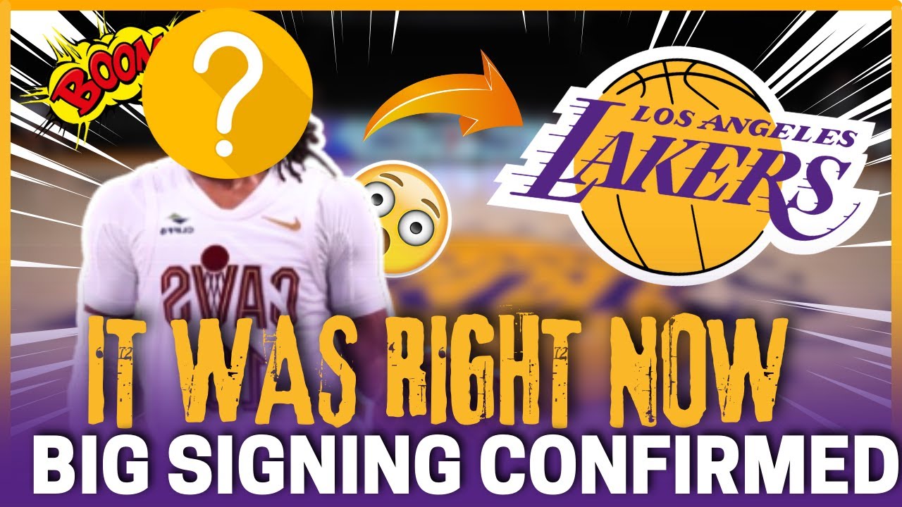 huge news lakers sign star playe