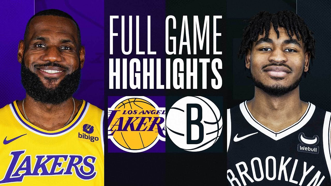 lakers at nets full game highlig