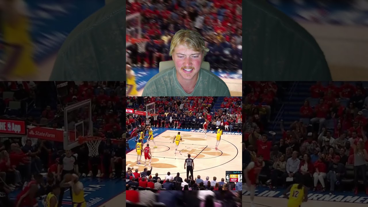 Lakers Got Lucky Reaction to Los Angeles Lakers vs New Orleans Pelicans Highlights | 2024 Play-In 2 lakers got lucky reaction to los