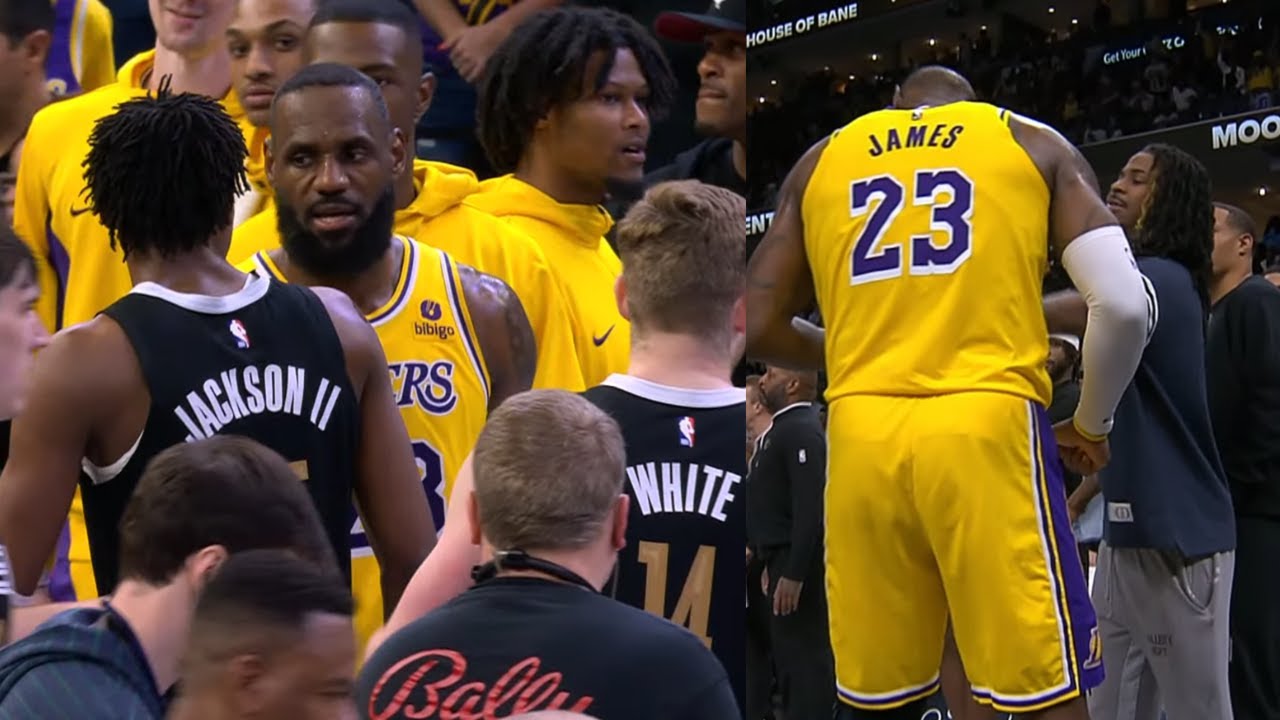 LBJ TRIGGERED ENTIRE GRIZZLIES TEAM! MADE JA MORANT FIGHT! TRIGGERS HIM! SHOWS SPORTSMANSHIP 1 lbj triggered entire grizzlies t