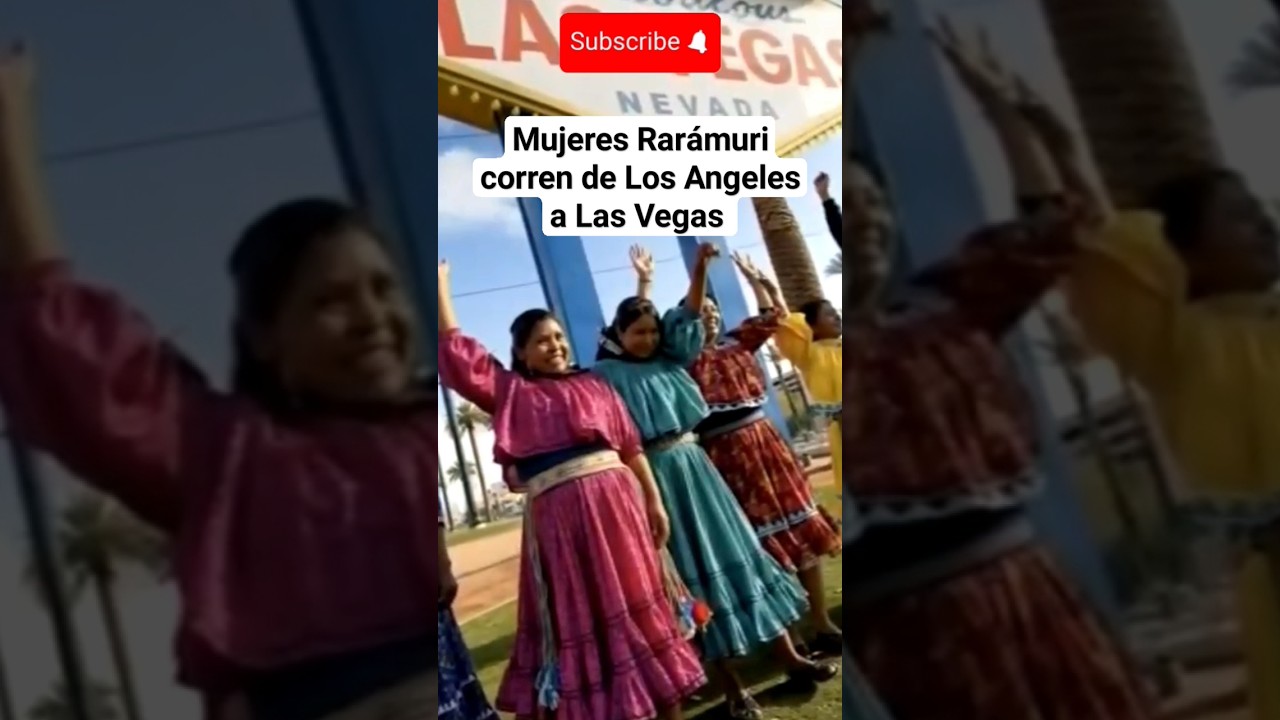 mujeres raramuri corren de los a