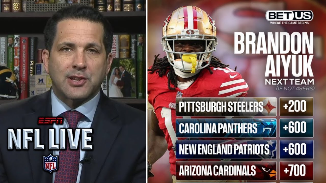 NFL LIVE | Adam Schefter "BREAKING NEWS" Steelers expect to trade for 49ers WR Brandon Aiyuk 1 nfl live adam schefter breaking 2