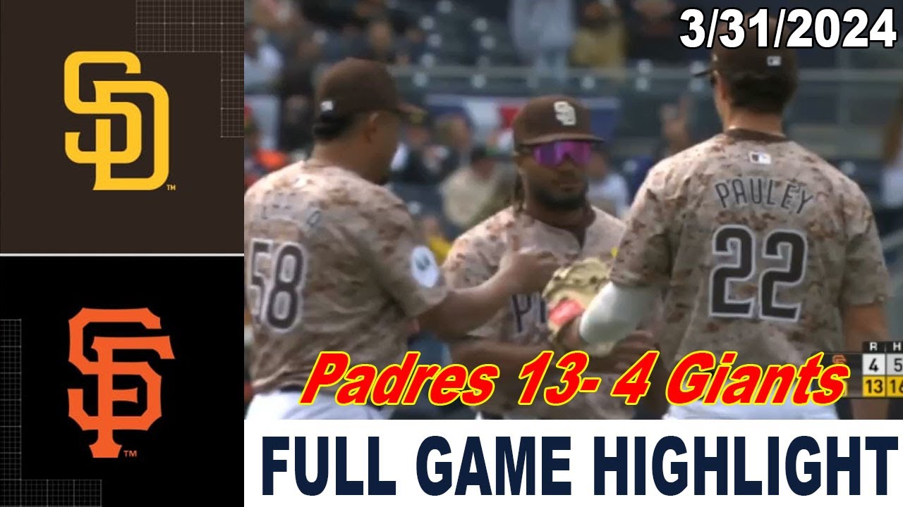padres vs giants full game highl